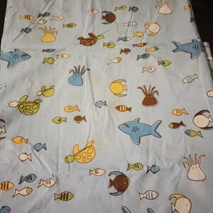 Ocean Adventure Bedding Flat Sheet Organic Cotton